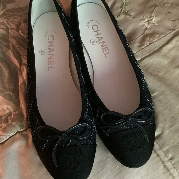 Chanel Denim Ballet Flats - Picture 1 of 13
